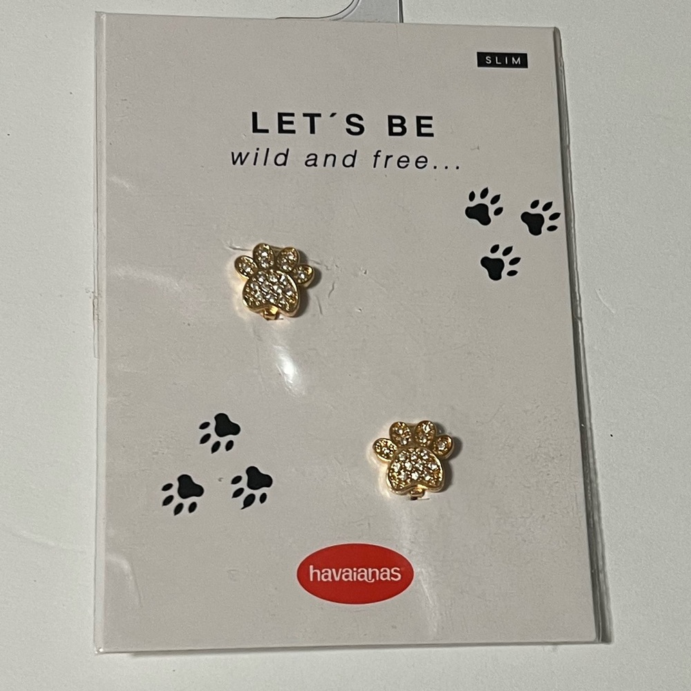 Havaianas Crystal Paws Flip Flop Shoe Charms